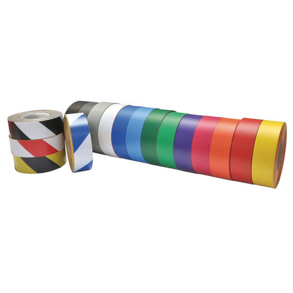 Stein HGS Bodenmarkierungsband -WT-5125-, hubwagenüberfahrbar, 10 m / schwarz-weiß, (kratzfest), Breite: 50 mm, 23148