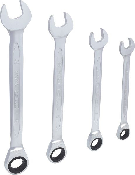 KS Tools GEARplus Ratschenringmaulschlüssel-Satz, 4-teilig 24-32mm, 503.4270