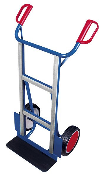 VARIOfit Gerätekarre, Außenmaße: 640 x 425 x 1.145 mm, RAL 5010 enzianblau, Radsatz: Vollgummibereifung, sk-1163