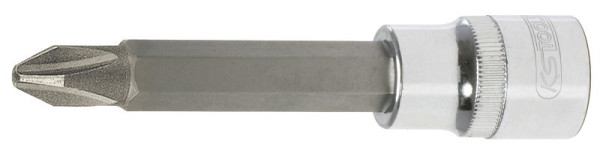 KS Tools 1/2" CHROMEplus Bit-Stecknuss, lang, PH1, 918.1685