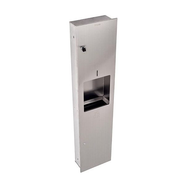 ALLPAX Papierhandtuchspender mit integriertem Papierkorb, 1400 x 330 mm, 10023772