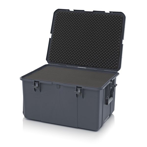 Auer Schutzkoffer Pro Trolley, Anthrazitgrau, ohne Schloss, Würfelpolster, CP 8644 B2-7016
