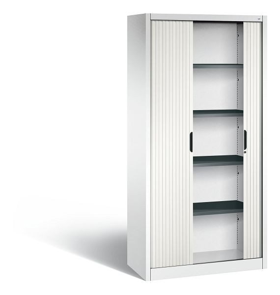 C+P Rollladenschrank Omnispace, H1980xB1000xT420mm, Farbe: Verkehrsweiß, Griffmulde, 5 OH, 3202-00 S10466