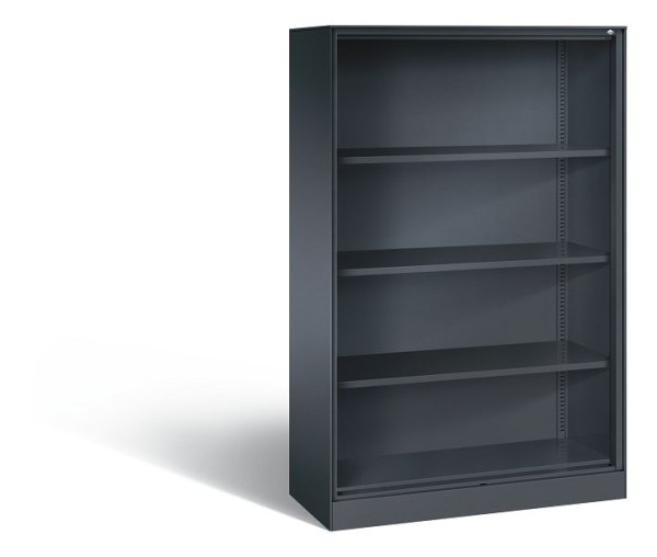 C+P Büroregal Asisto, H1635xB1000xT435mm, Farbe: Schwarzgrau, 4 OH, 140012-000 S10005
