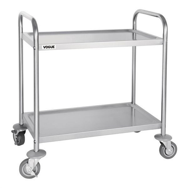Vogue Abräumwagen 2 Etagen klein, 250 mm Abstand zwischen den Regalböden, F996
