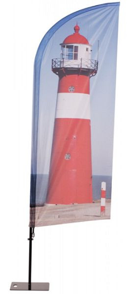 Showdown Displays Beachflag Alu Wind Druck 86 x 162 cm doppelseitig, BFAW165GDS