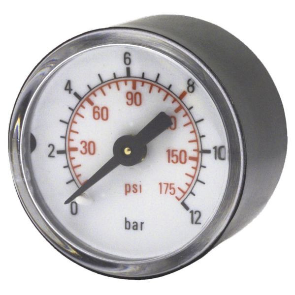 ELMAG Druckmanometer 0-16 bar, Ø 63 mm, Ø 1/4', Außengewinde hinten, 46125