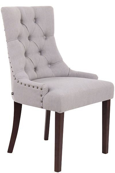 CLP Esszimmerstuhl Aberdeen Stoff antik, grau, 305089