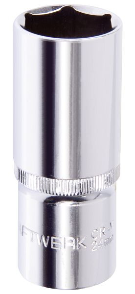 Kraftwerk Steckschlüssel, Sechskant, 78 mm, 1/2", 24 mm, 301240