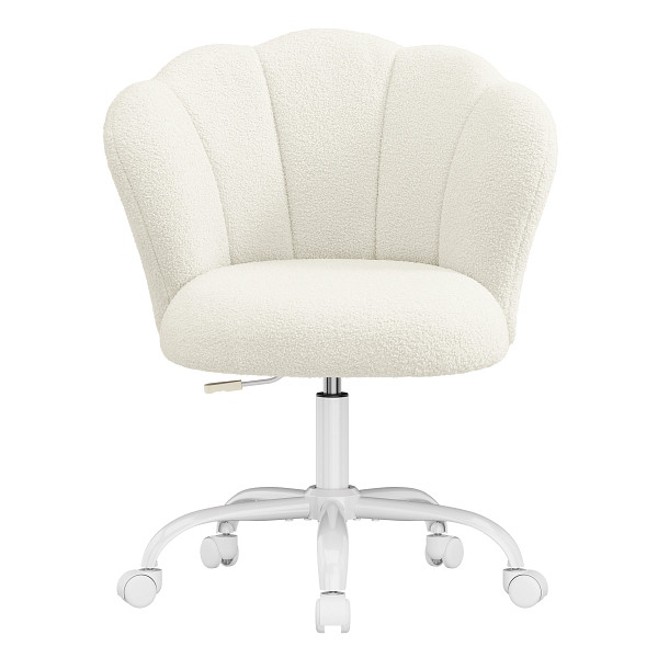 SONGMICS Amtsvorsitzender, Weiß, 64x64x(79-89) cm, OBG030WD01