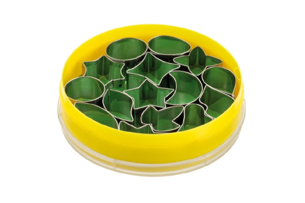 Schneider Dekor Ausstecher im Satz "Gemischte Formen" 1, 15-teilig, Höhe: 20 mm, Edelstahl, 199655