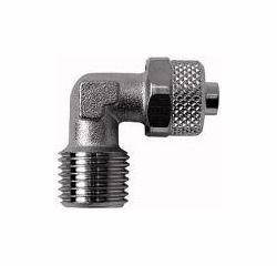 Riegler Winkel-Einschraubverschraubung, Außengewinde konisch (ohne O-Ring), 115210