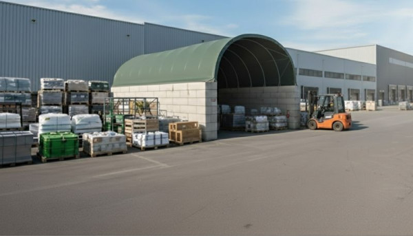 Covertop FT812 FLEXTOP Container-Überdachung, ca. 8 x 12 x 3 m, FT8120315LG