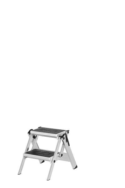 HYMER Sicherheitstreppe ohne Bügel, 2 Stufen, Standhöhe 0,45 m, 606002