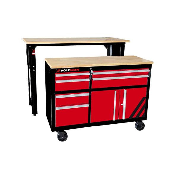 Holzmann Werkbank Werkstattwagen SET, WEWA1216SET, 9120058379185