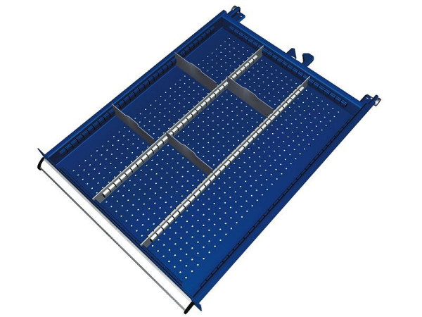 KLW Einteilungsmaterialsatz für Schubladen Fachhöhe 75 mm in SEB - Schrank, Schrankgröße 572 x 750 mm B x T, B05, SEB-B05-042