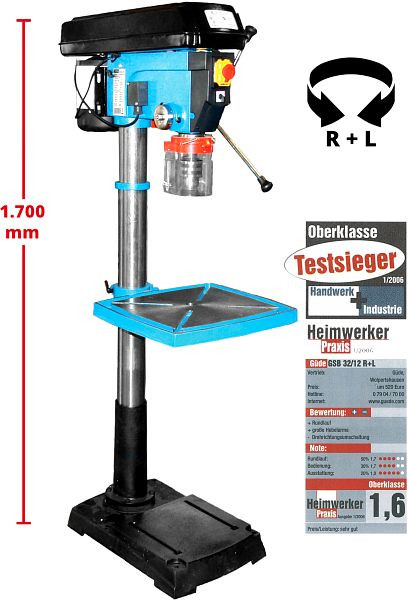 Güde Säulenbohrmaschine GSB 32, Netzspannung: 400 V, 55435, 4015671554352