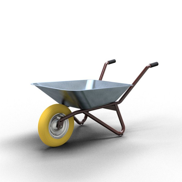 STEIN HGS Schubkarre Geselle Flach Typ 25, PU-Rad, 80607.0001