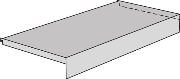 Kerkmann Sockelboden mit Konsolen Univers, B 1000 x T 350 mm, lichtgrau, 52864611