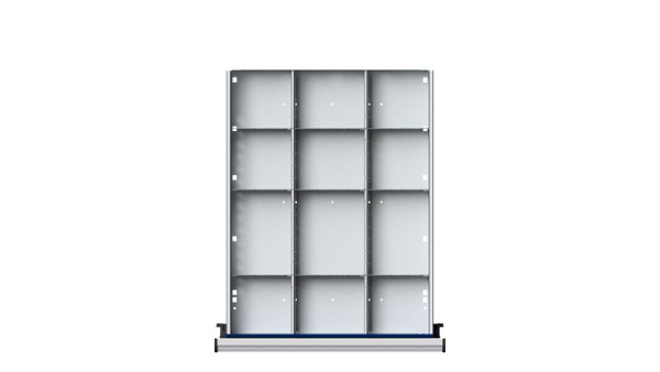Ulmia Schubladeneinteilungsmaterial, Serie VC, WW + KS, 1/3 Teilung für Schublade, 40 mm, 902.004, 4014641061654