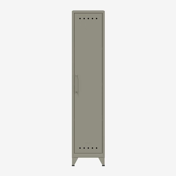 Bisley Fern Locker Garderobenschrank mit Kleiderstange und Hutfachboden, lichtgrau (645), FERLOC645