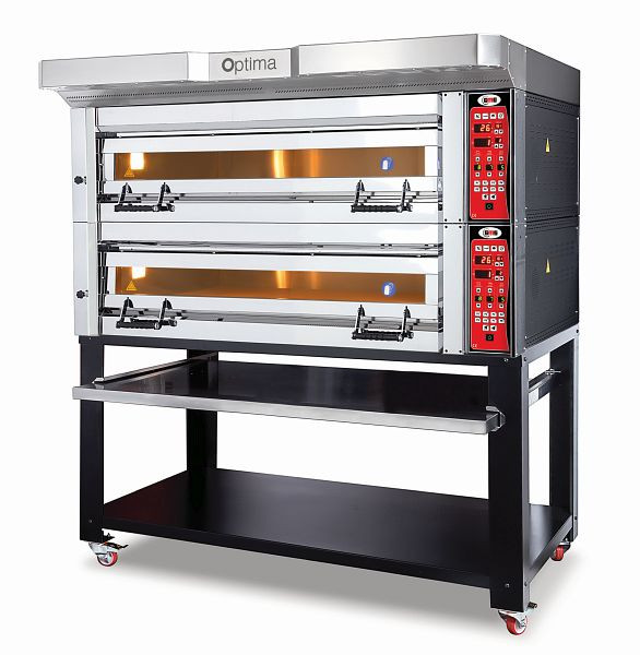 GMG Pizzaofen Optima - 128, 2 Backkammern, mit Untergestell, PB 2T 128