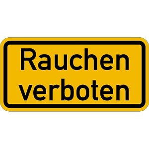 Moedel Rauchen verboten, Aluminium, reflektierend RA1 (Typ 1), 600x300 mm, 55120