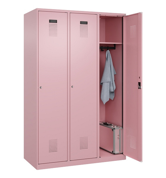 C+P Spind Evolo PLUS, 3 Abteile, 1850x1200x500mm, 3015/3015, Verschluss Zylinderschloss, Ablageböden 3, 049000-32 S10051