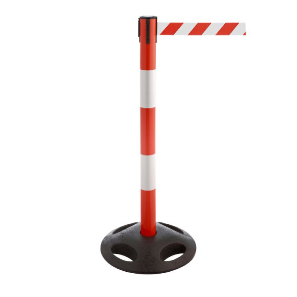 Stein HGS Personenleitsystem 'P-Line R25' aus Kunststoff, Pfosten mit Reflektor, rot/weiß, 4 m, rot, 65859.0001