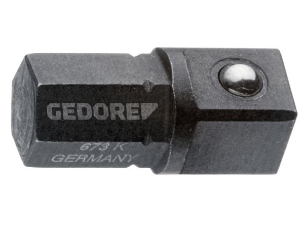 GEDORE Einsatzhalter 1/4" 6-kant - 1/4" 4-kant kurze Form, 2000245