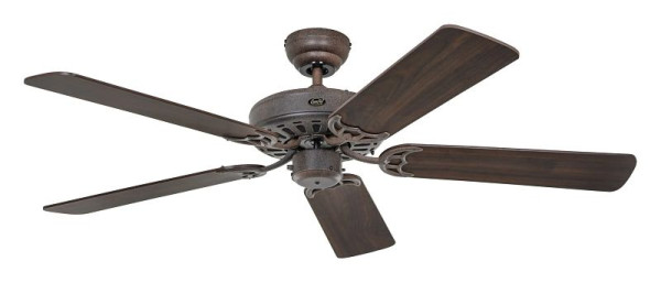 CasaFan Deckenventilator Classic Royal 132 Braun antik-Nussbaum/Nussbaum dunkel, 513213