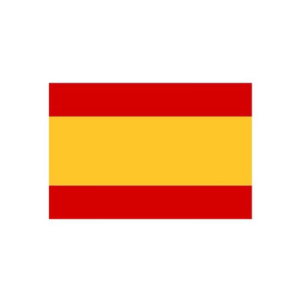 Stein HGS Länderflagge Spanien (ohne Wappen), 300 x 120 cm (Hochformat), mit Kunststoff-Karabiner, FlagTop 160 g/m², für Fahnenmasten 7 m, ohne Hohlsaum, 27707