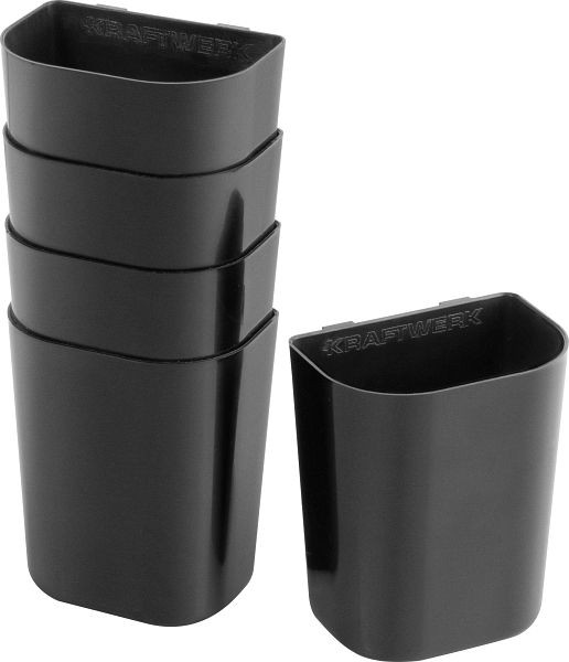 Kraftwerk Universalbehälter für Lochwand, Set 5-teilig, 90x75x50 mm, 198.005.102