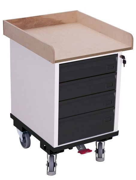 VARIOfit Schubladenschrank mit 1 Ladefläche, Ladefläche: 550 x 650 mm, Farbe Front: RAL 7016 anthrazitgrau, sw-500.015/AG