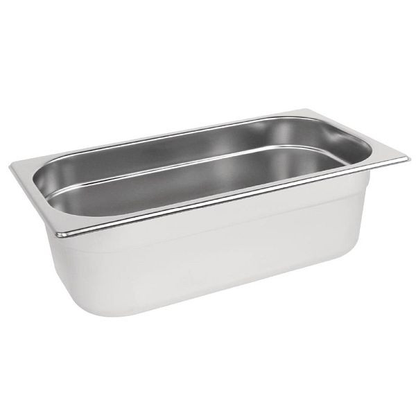 Vogue GN-Behälter Edelstahl 10cm GN1/3, für Kühlschränke, K933