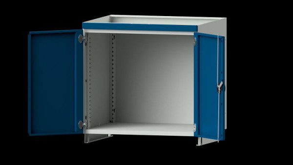 ANKE Werkbänke Aufsatzschrank modulares Schranksystem, Modell 300, 865 x 720 x 800 mm, RAL 7035/5010, mit Türen, 631.191