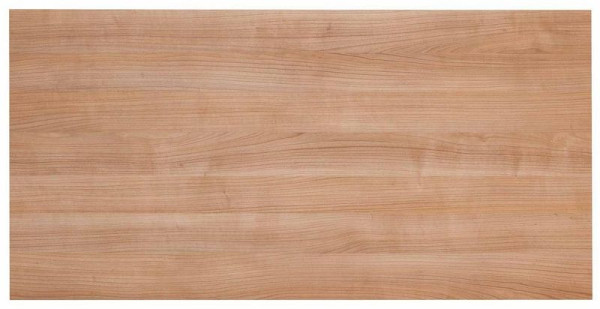 Hammerbacher Tischplatte 160x80cm mit Systembohrung Nussbaum, Rechteckform, VKP16/N