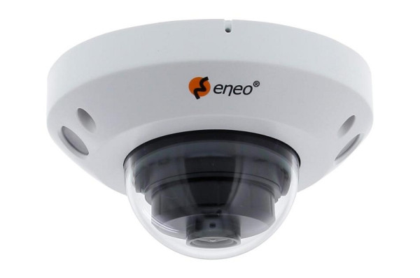 eneo IND-45F0022M0A Mini Netzwerk Dome Fix, 2880x1620, Tag/Nacht, WDR, AI, 2,2mm, IR, 12VDC, PoE, IP66, 236320