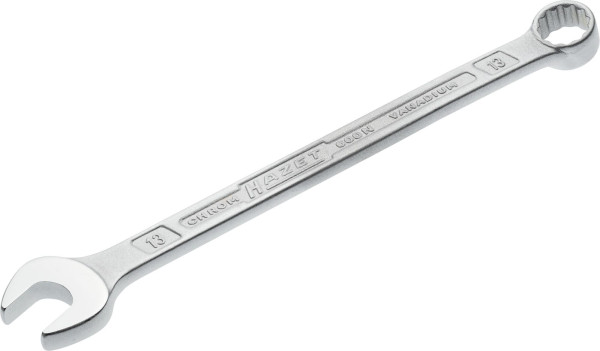 Hazet Ring-Maulschlüssel, Außen-Doppel-Sechskant-Tractionsprofil, 13 mm, 600N-13