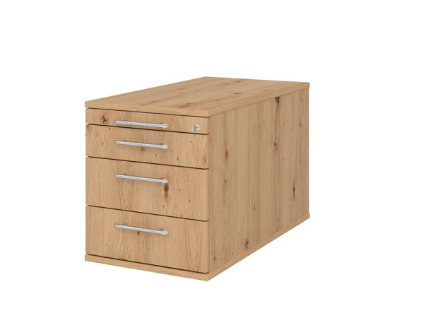 Hammerbacher Rollcontainer 80cm, 3 Schub, Schloss RE Asteiche, VTC30/R