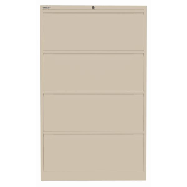 Bisley Hängeregistraturschrank, doppelbahnig, 4 HR-Schubladen, 643 sand, DF4643