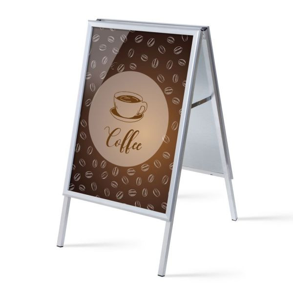 Showdown Displays Kundenstopper A1 Komplettset Kaffee Englisch, ZPA1G32MEI180