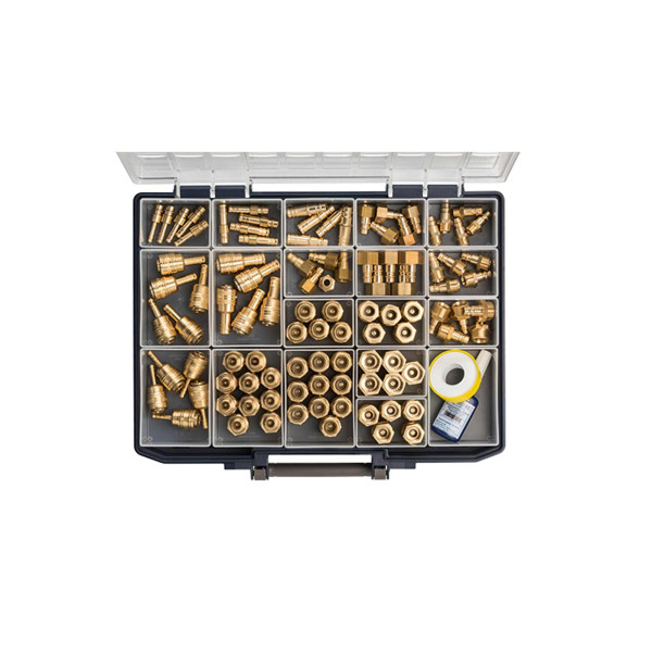 Riegler Sortimentsbox mit Schnellverschlusskupplung und Stecknippel NW 7,2, 135936