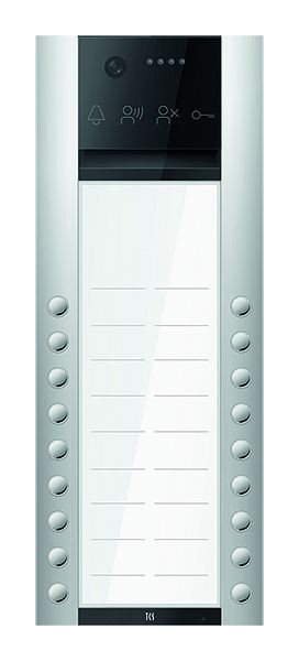 TCS Türkontrollsystem PES PRO IP Video Außenstation 18T 2 Spalten AP silber, AVA430218-0010