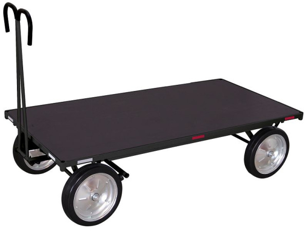 VARIOfit Handpritschenwagen ohne Bordwand, Außenmaß: 2.065 x 1.000 x 1.340 mm, RAL 7016 anthrazitgrau, Radsatz: Vollgummibereifung, zu-05201/AG