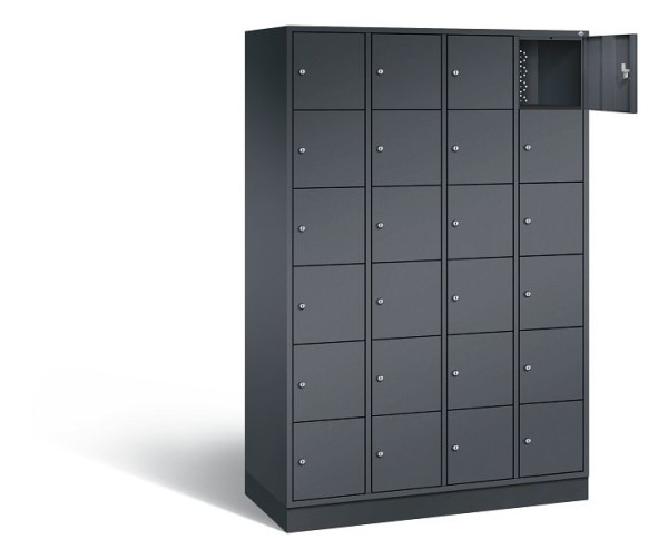 C+P Schließfachschrank Intro, H1950xB1220xT490mm, Farbe: Schwarzgrau, 8670-401 S10112