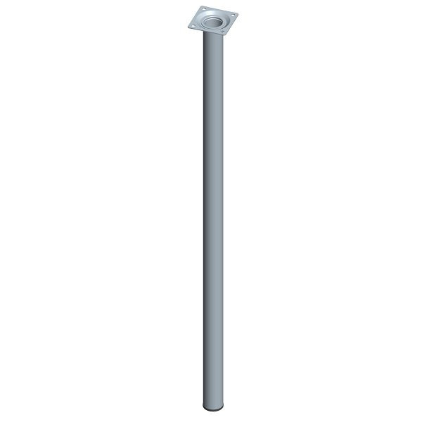 Element System STAHLROHRFUSS, Ø30, M10, 700 mm, EDELSTAHLOPTIK, VE: 4 STÜCK, 11100-00177