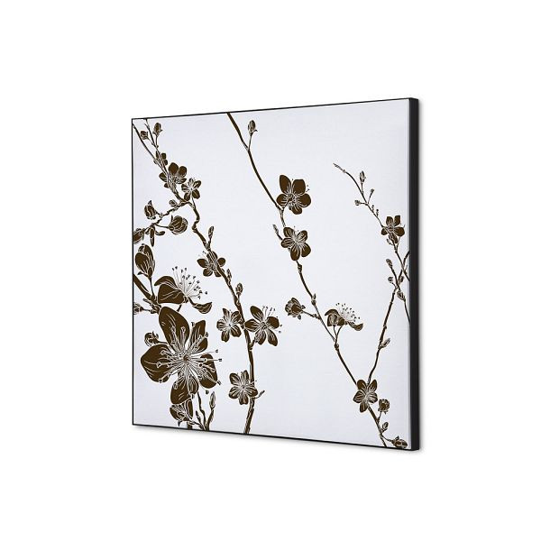 Showdown Displays Spannstoff Wanddekoration SET 40 x 40 Japanische Kirschblüte Dunkelbraun, TFR22W400-SET-I9