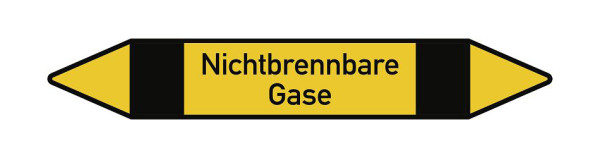 Moedel Fließrichtungspfeil, Gruppe 5 - Nichtbrennbare Gase, Folie, 157x26 mm, 56491