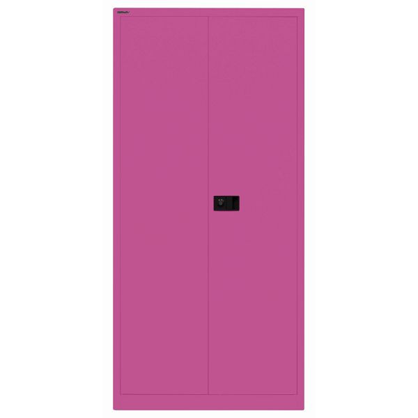 Bisley Flügeltürenschrank UNIVERSAL, mit Garderobeneinsatz, 681 fuchsia, E782AAG681